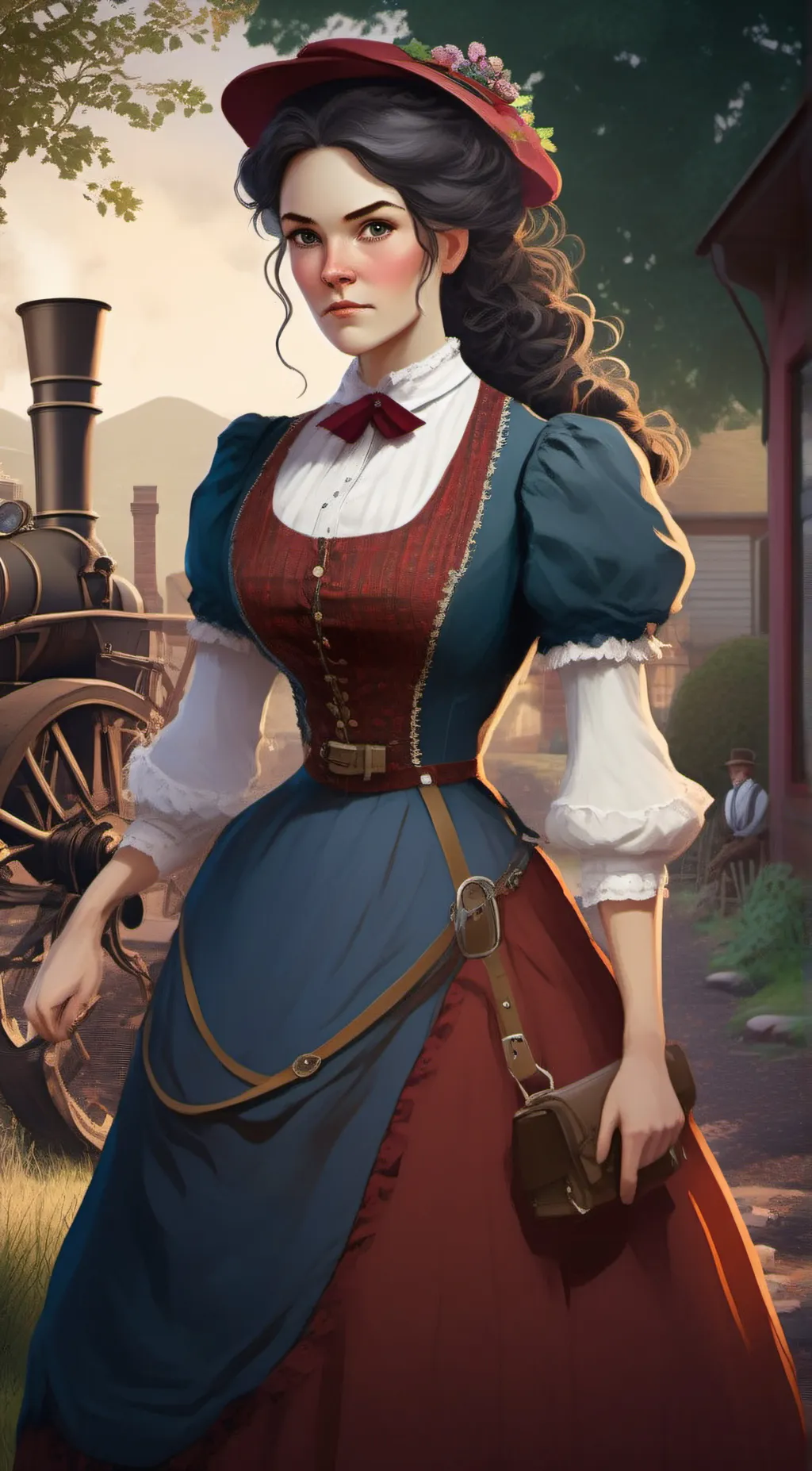 ai character: Sarah Chisnall background