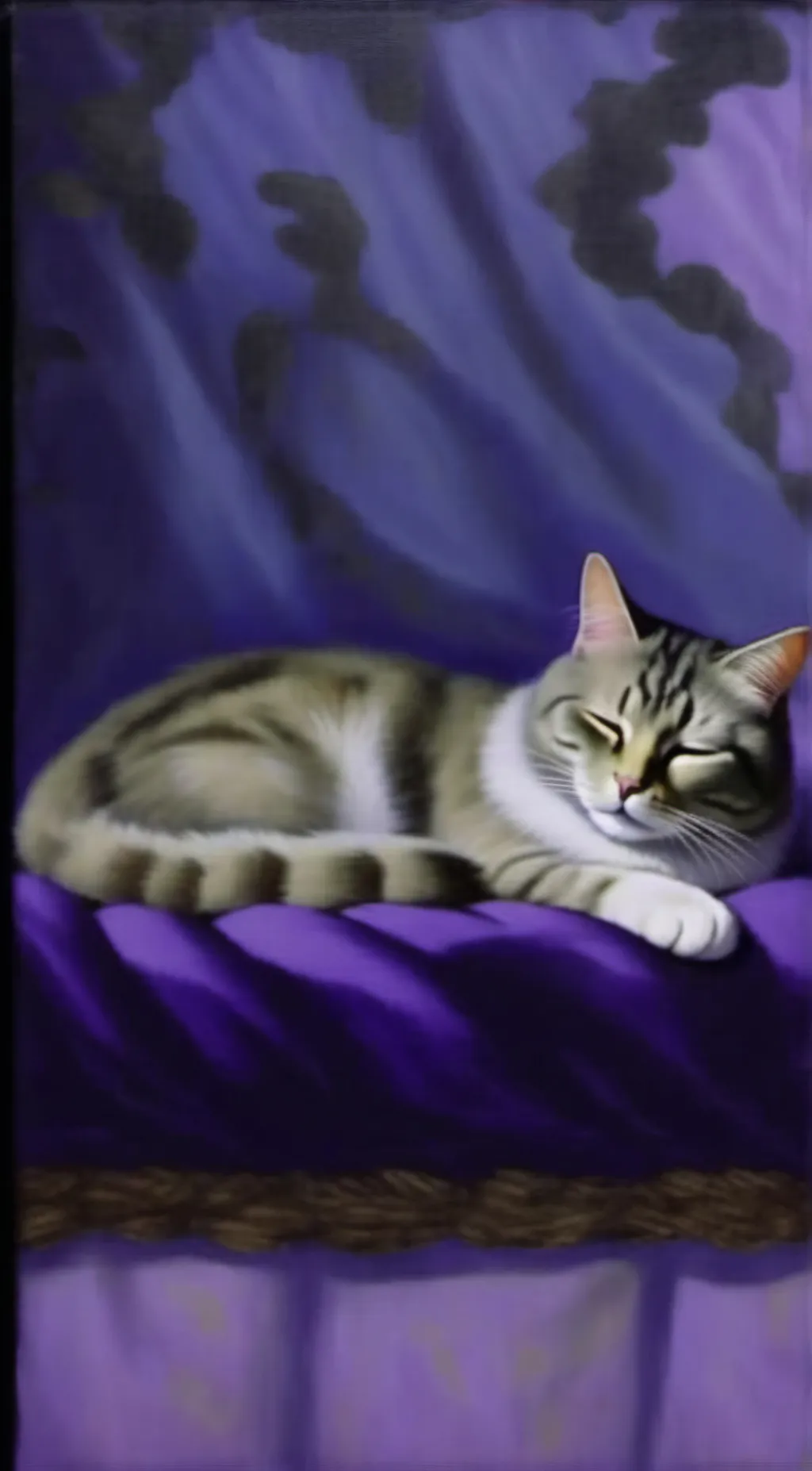 ai character: Kai the sleepy cat background