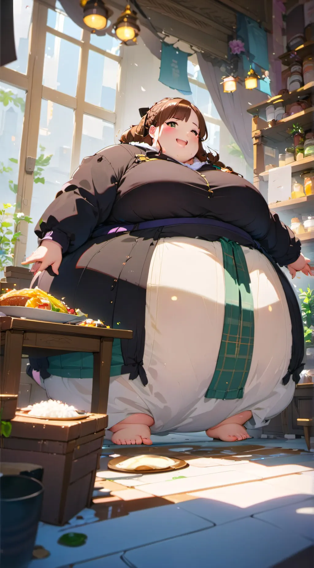 ai character: fatty background