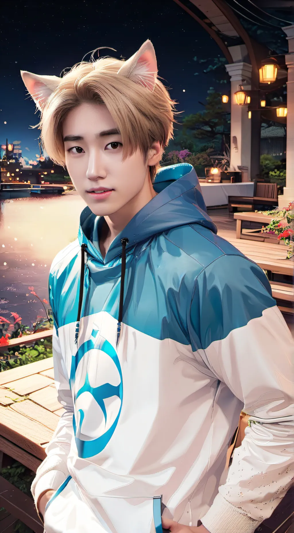 ai character: Stray kids hybrids background