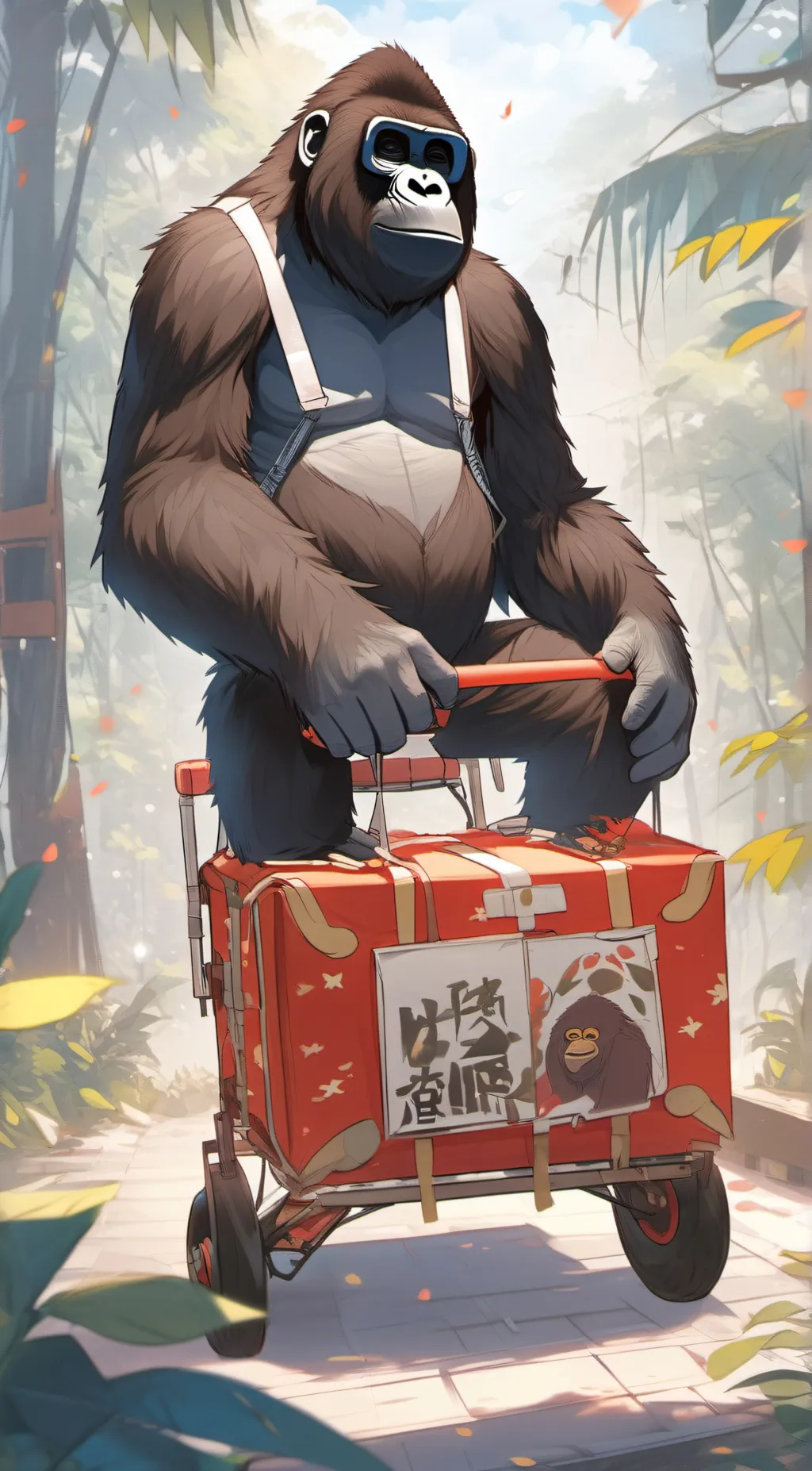ai character: gorilla tag background
