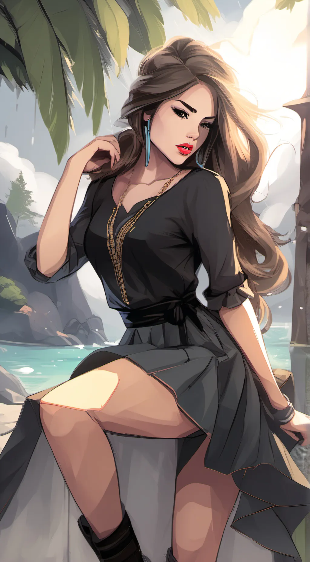 ai character: Stephanie  background