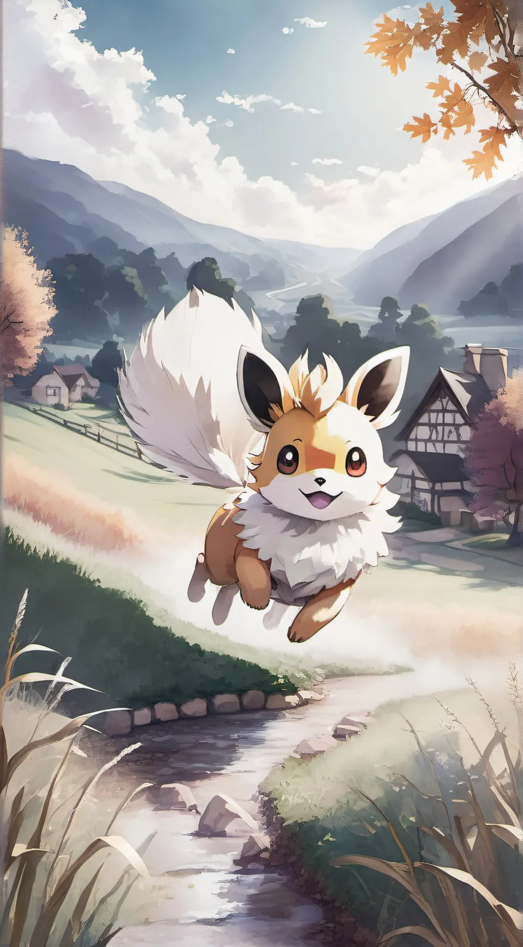 ai character: eevee background