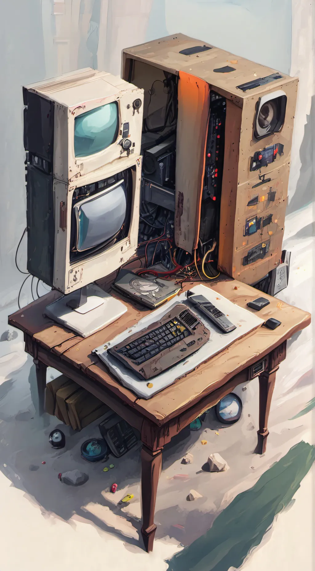 ai character: The computer background