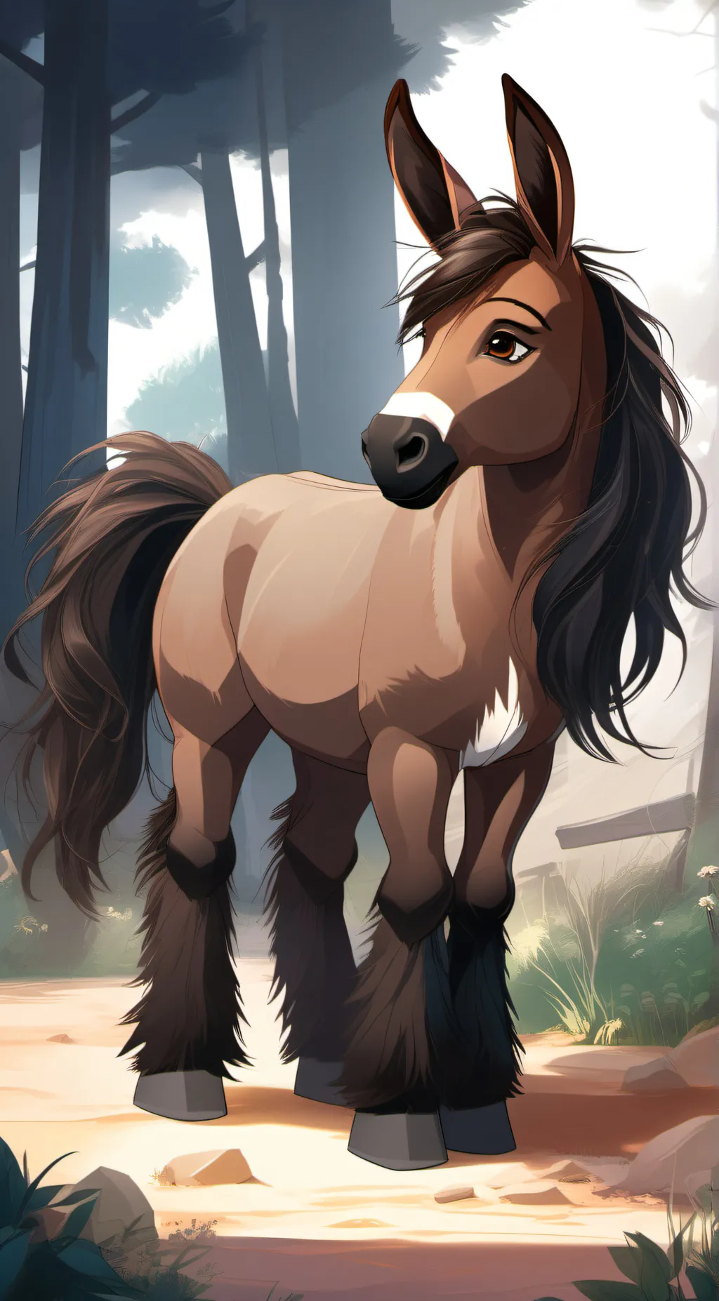 ai character: Cocoa background