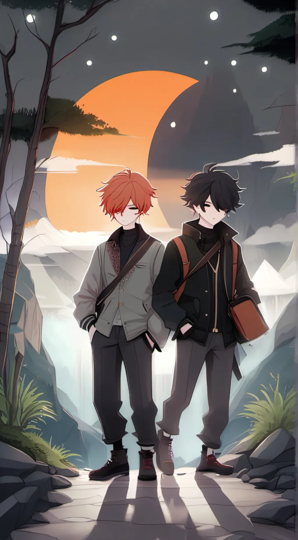 ai character: jay and jayden  background