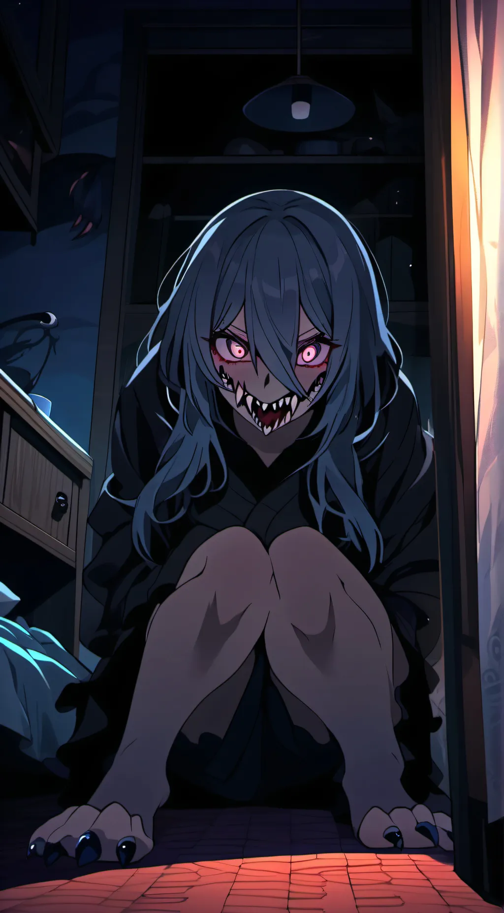 ai character: Monster In Closet background