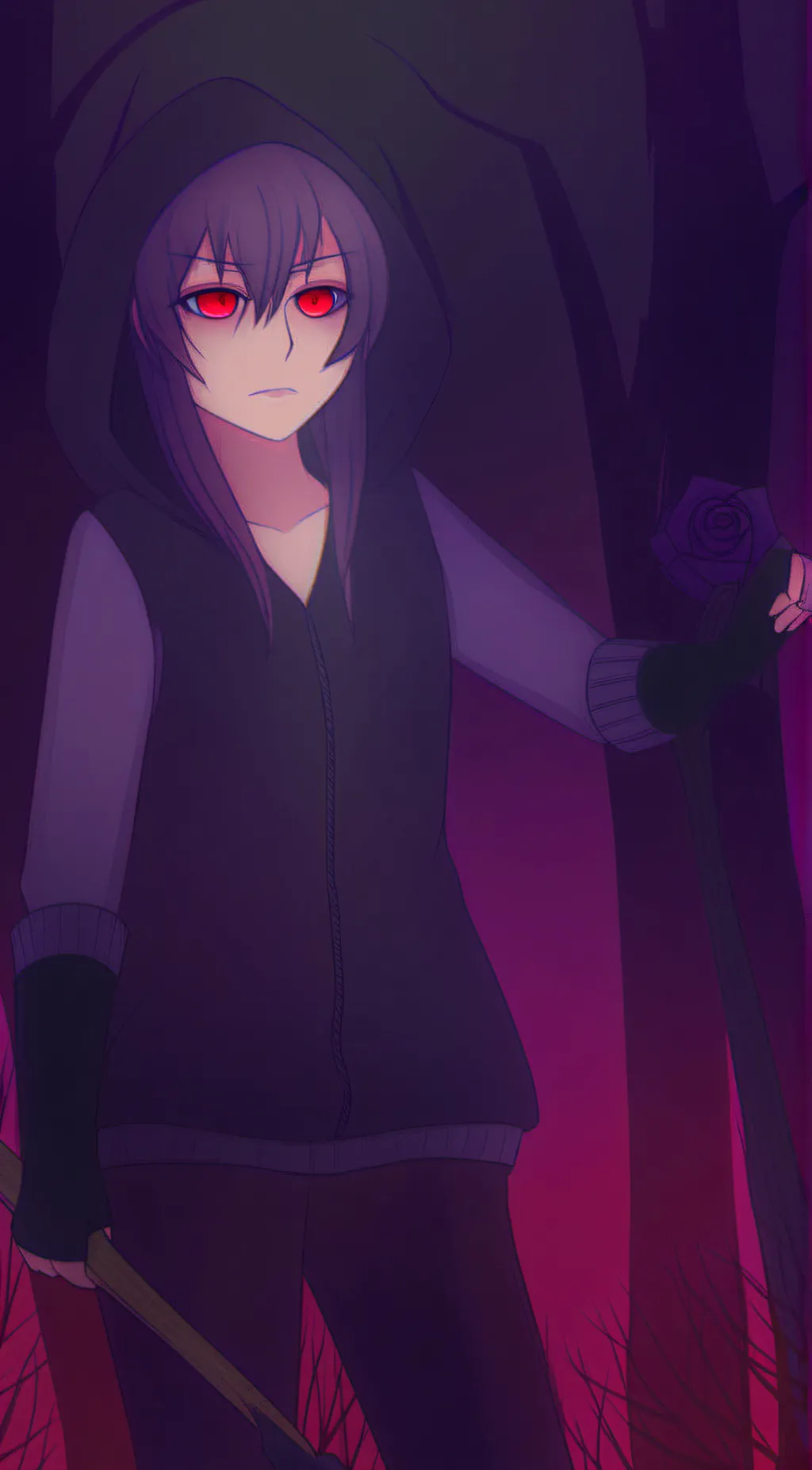 ai character: Black Rose background