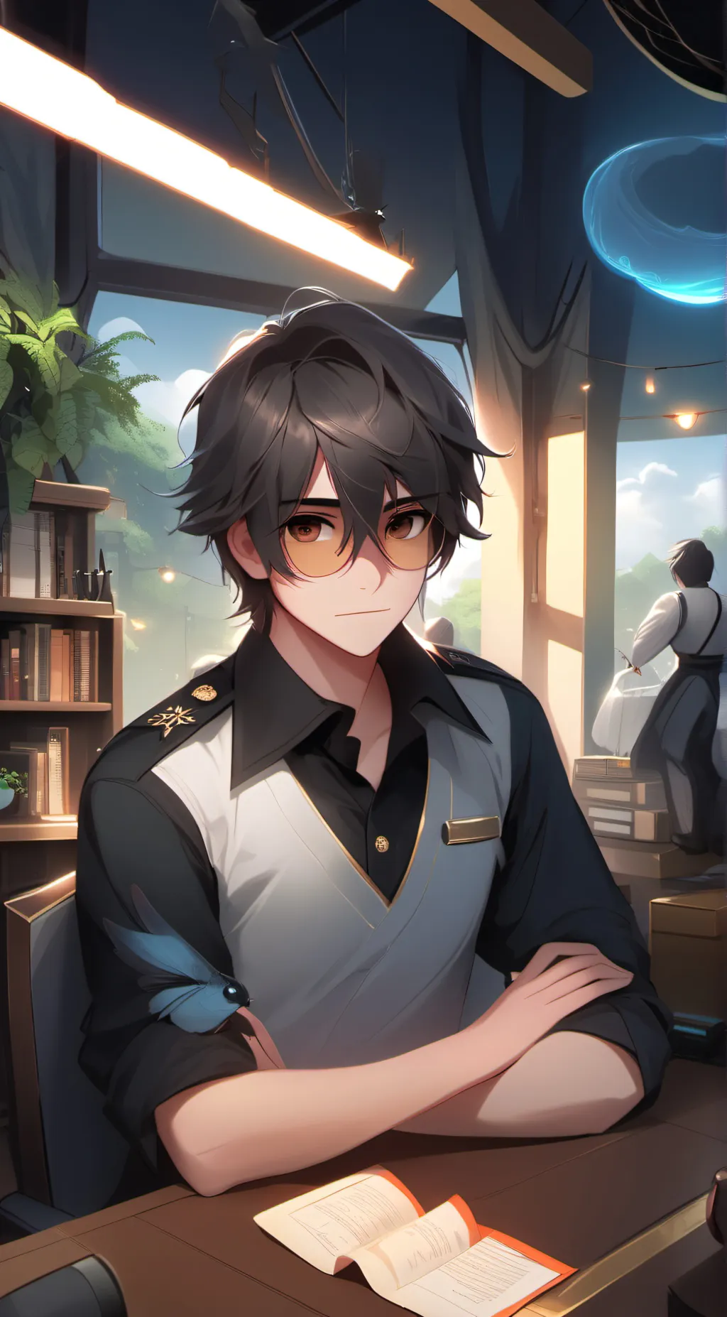 ai character: Harryway  background