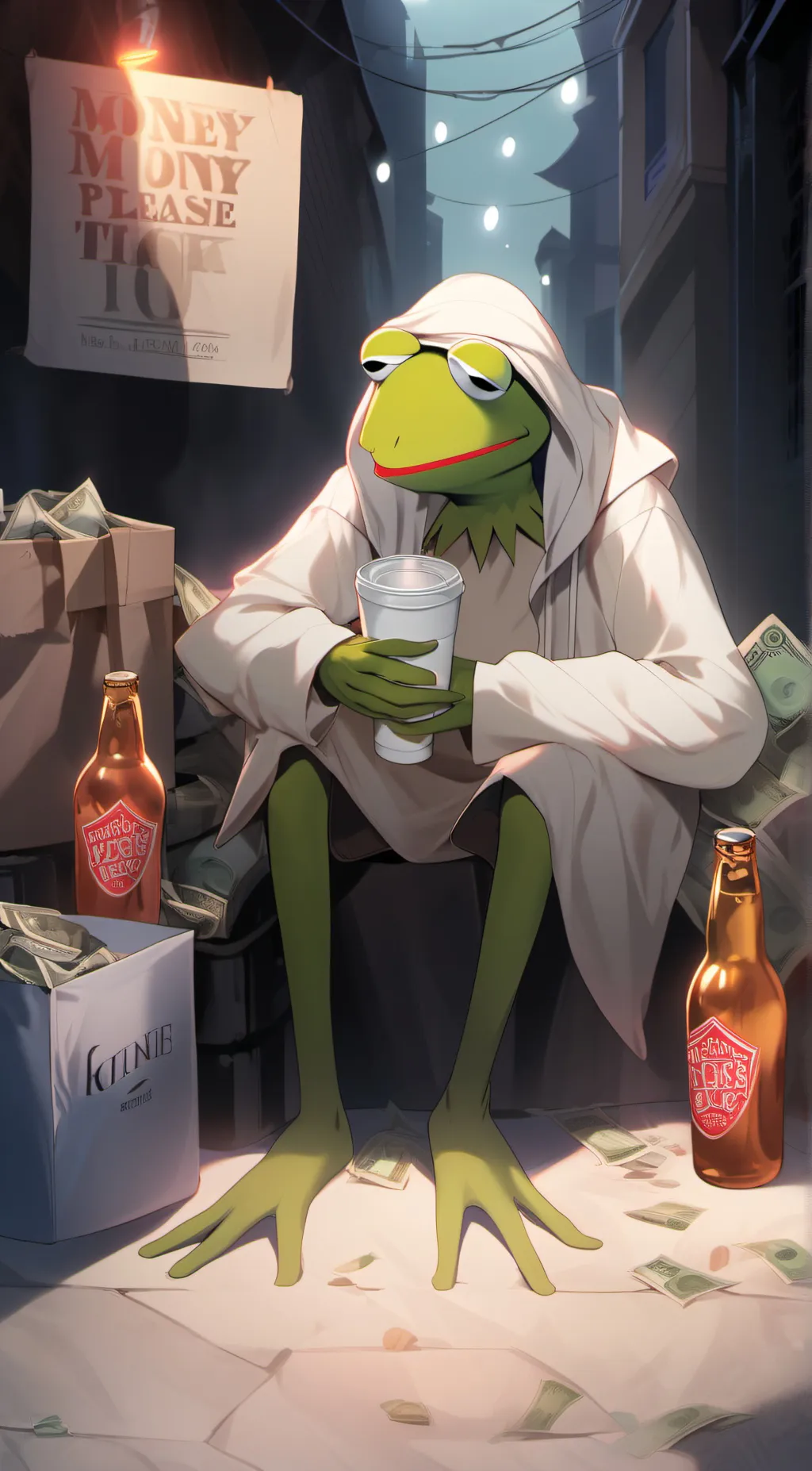 Talkie AI - Chat with homless kermit 