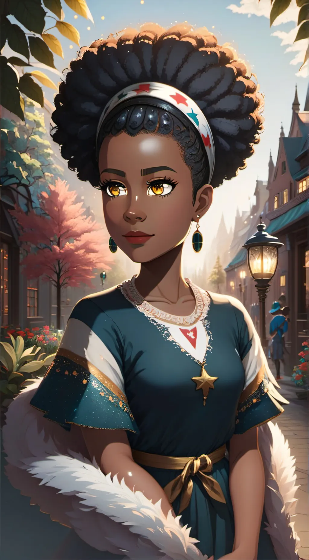 ai character: angel  background