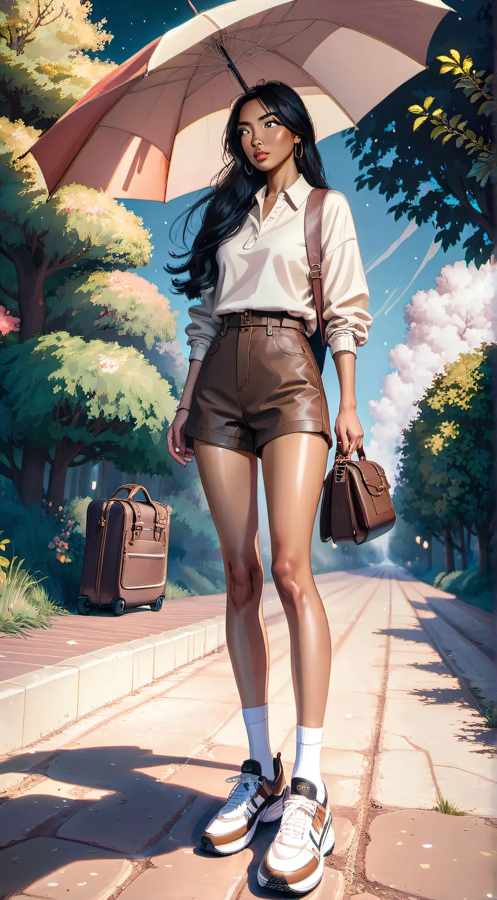 ai character: Serena background