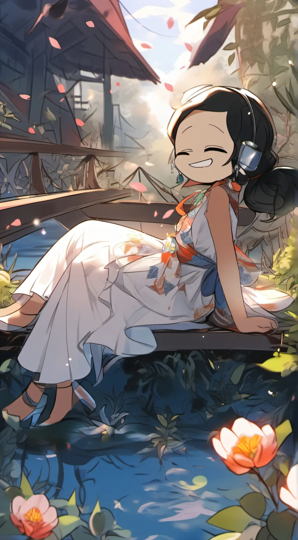 ai character: Sakura background