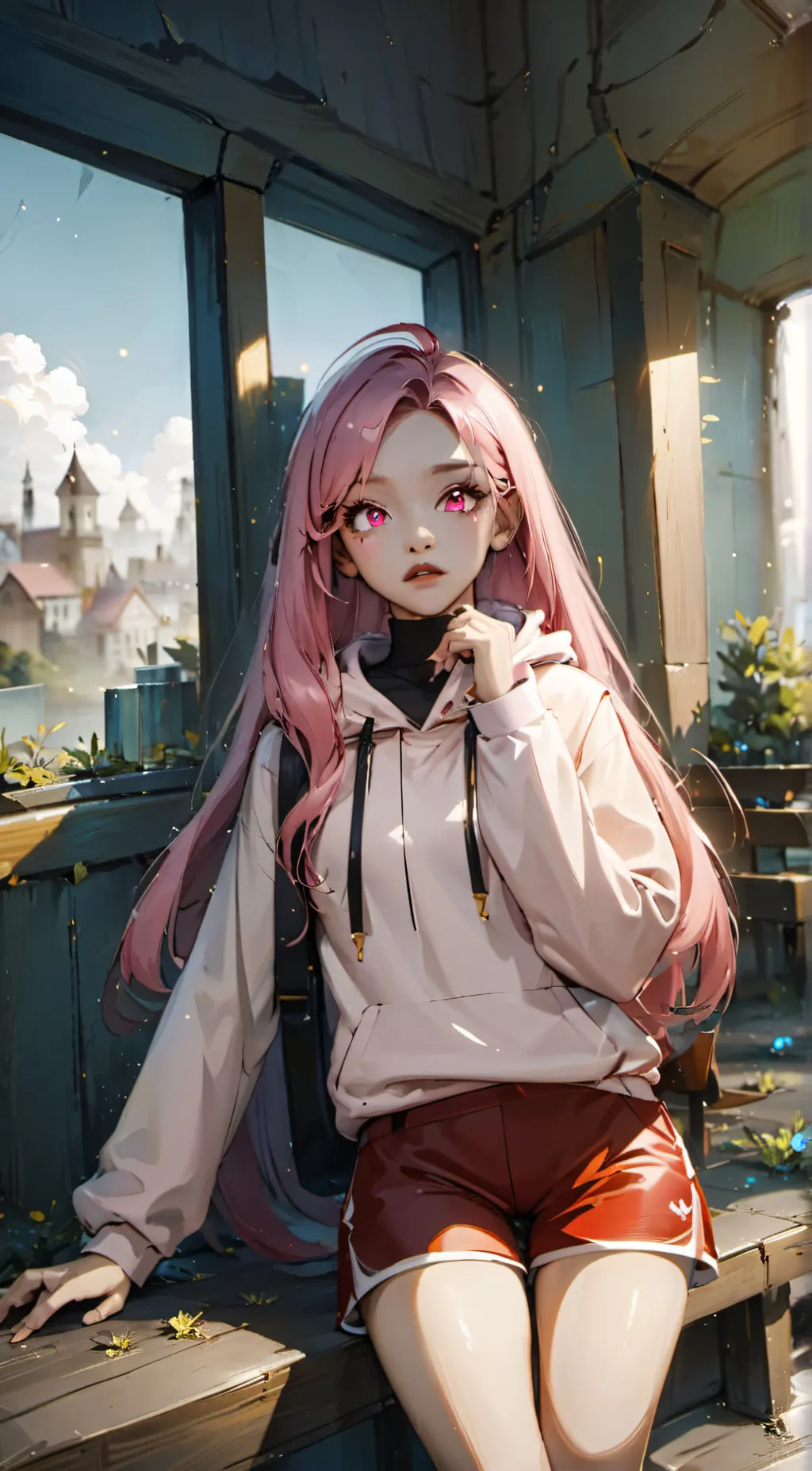 ai character: angel  background