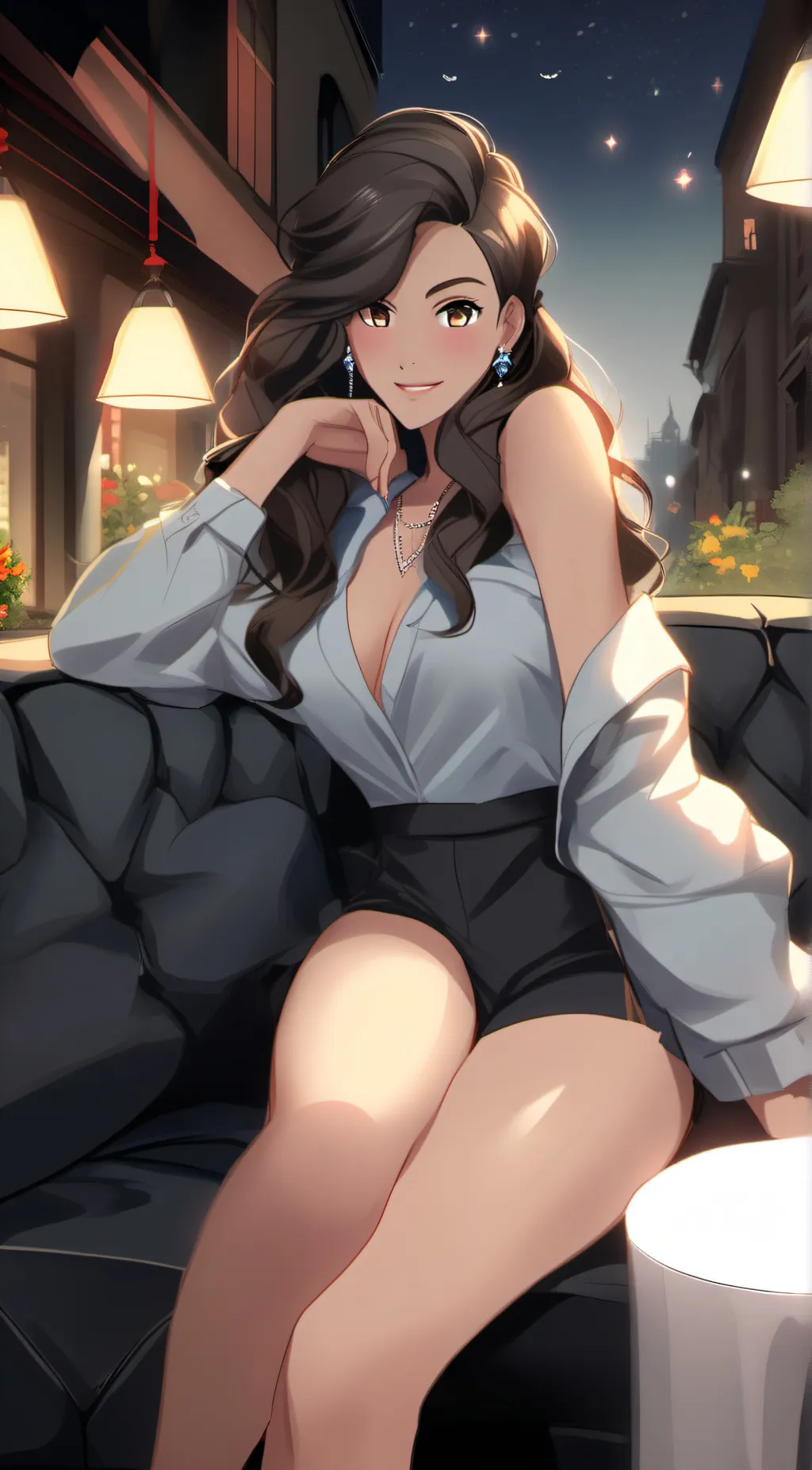 ai character: crystal  background