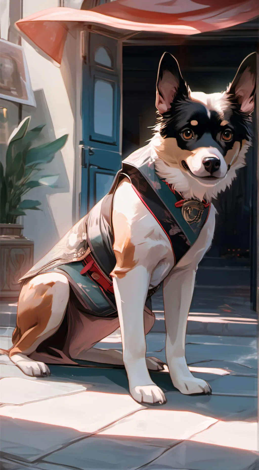 ai character: cheedar the dog background