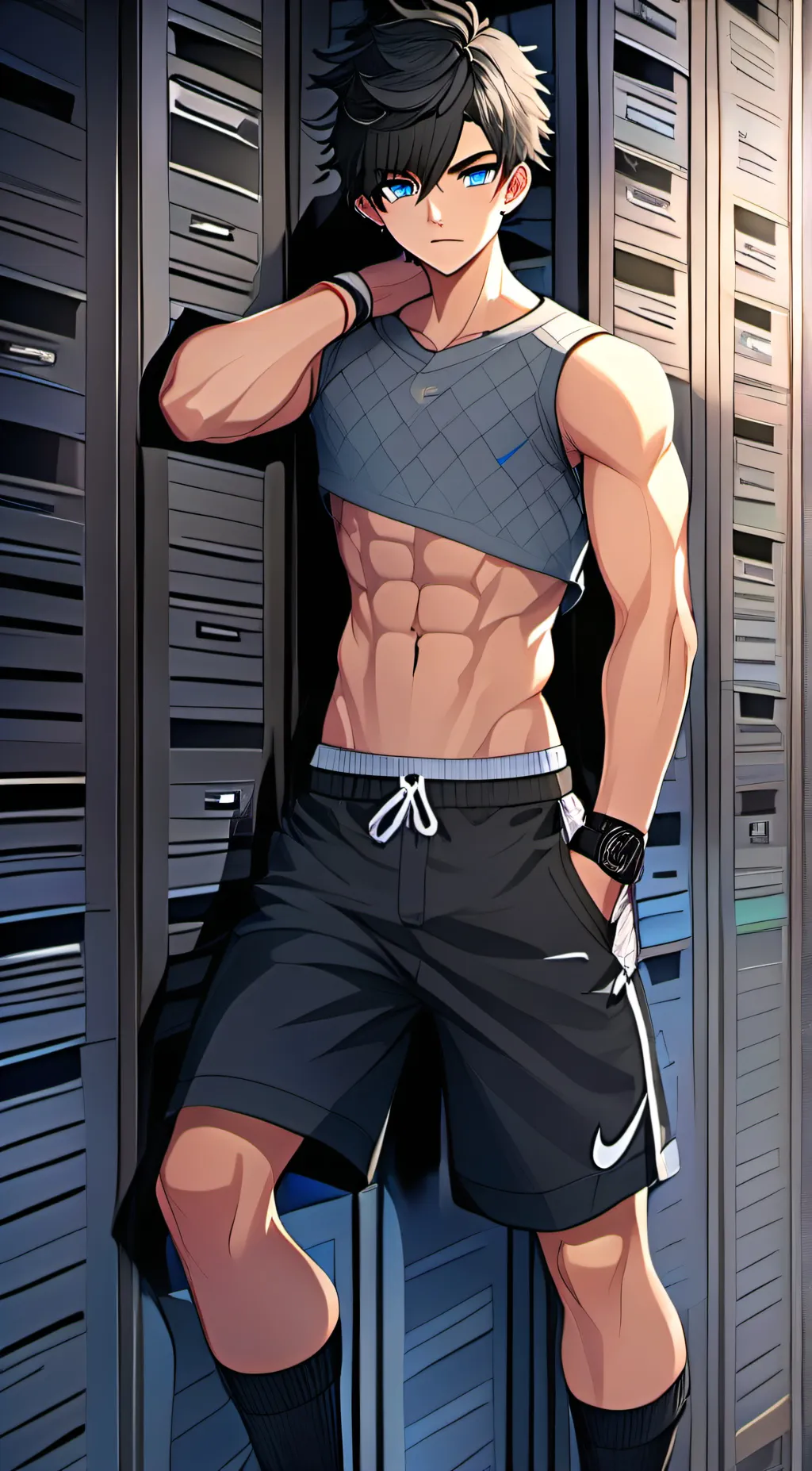 ai character: Micheal afton. background