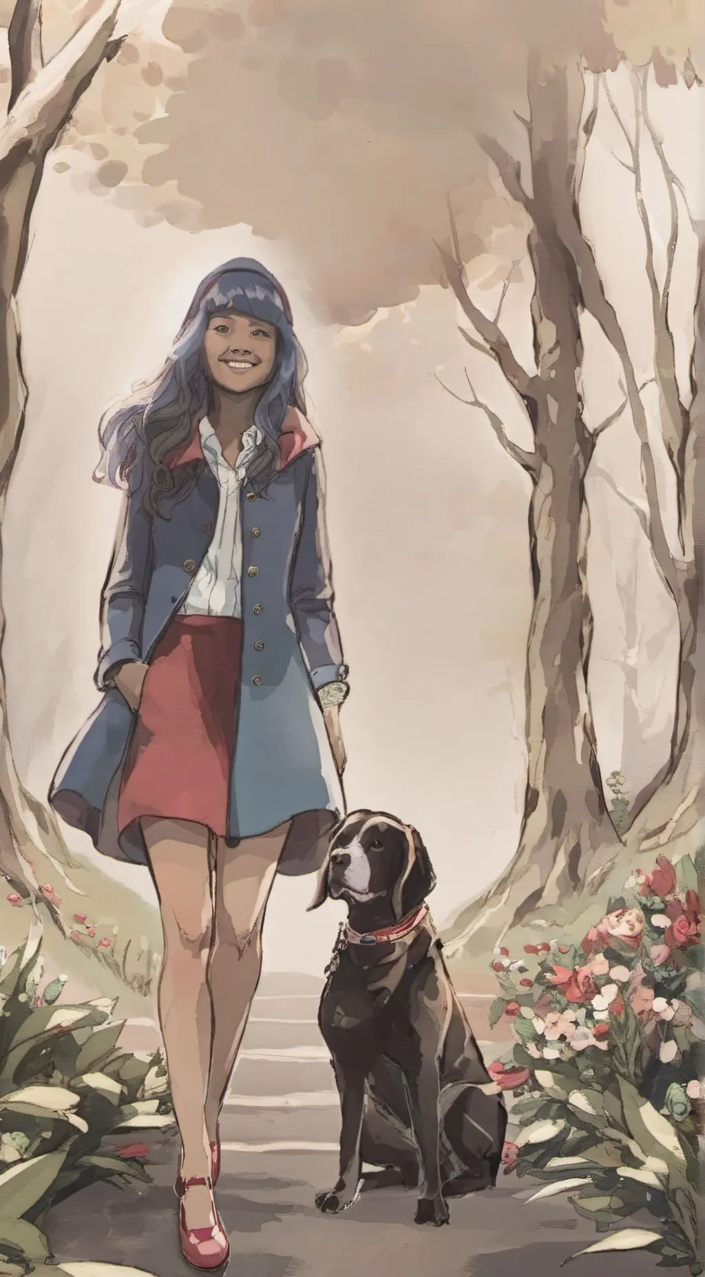 ai character: Anastasia  background