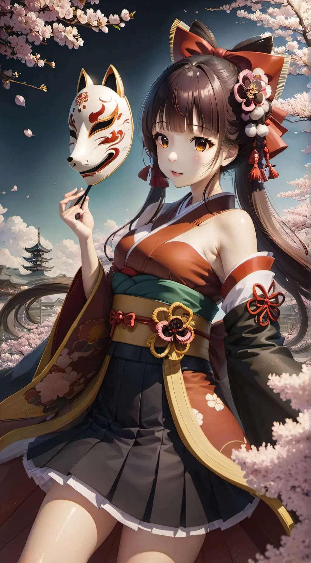 ai character: Sakura background