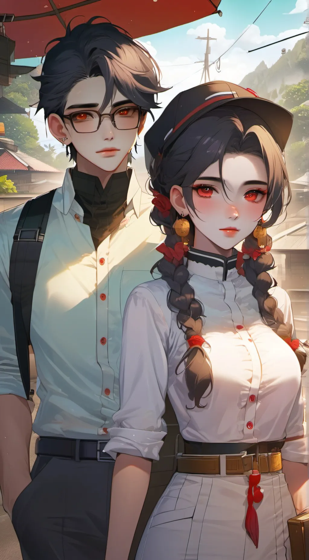 ai character: Kei and Xia background