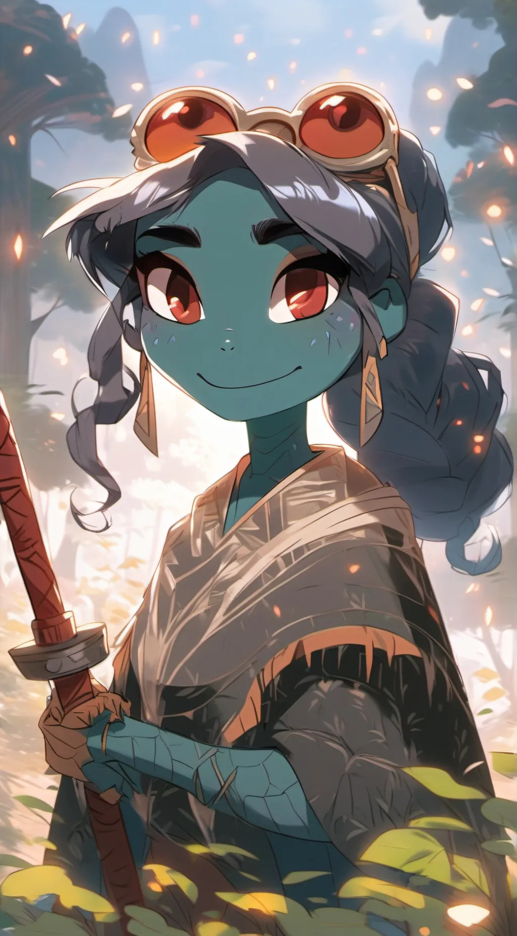 ai character: Autumn  background