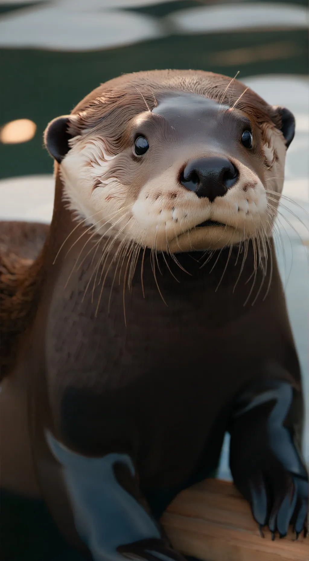 ai character: OTTER!! background