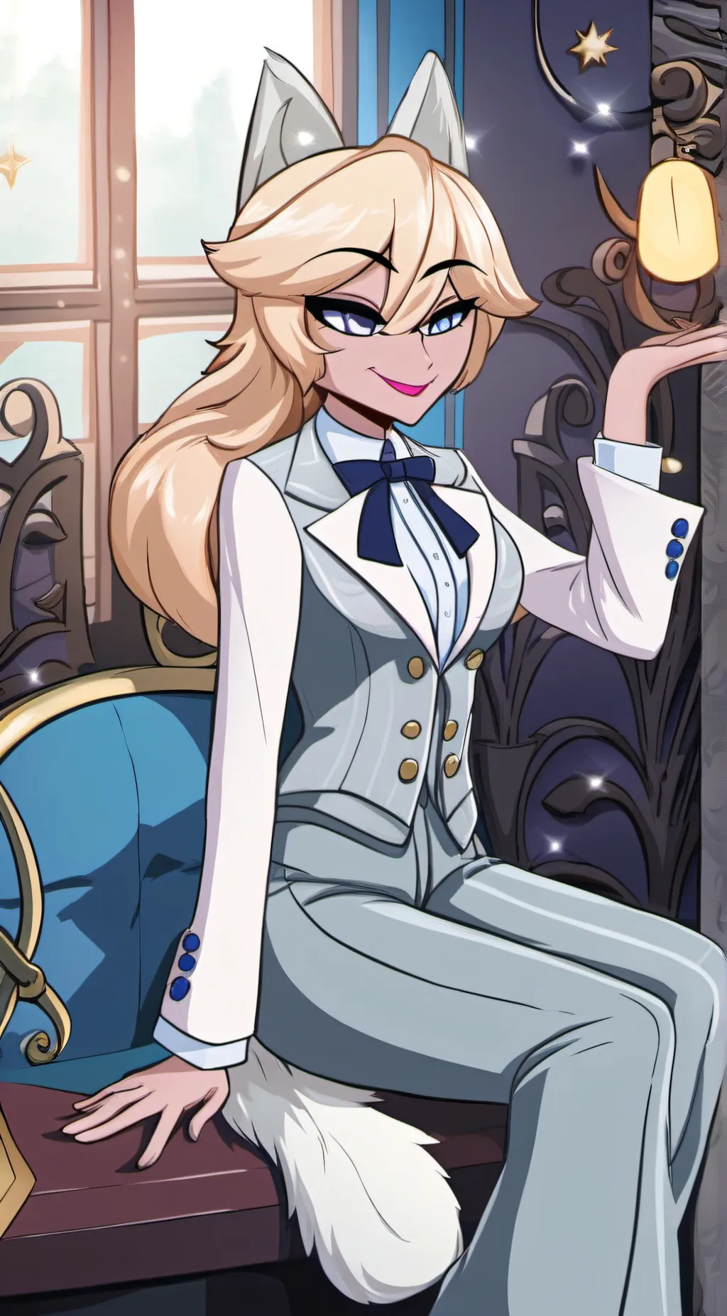 ai character: Avery White background