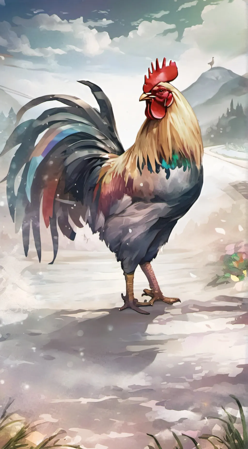 ai character: Rooster background