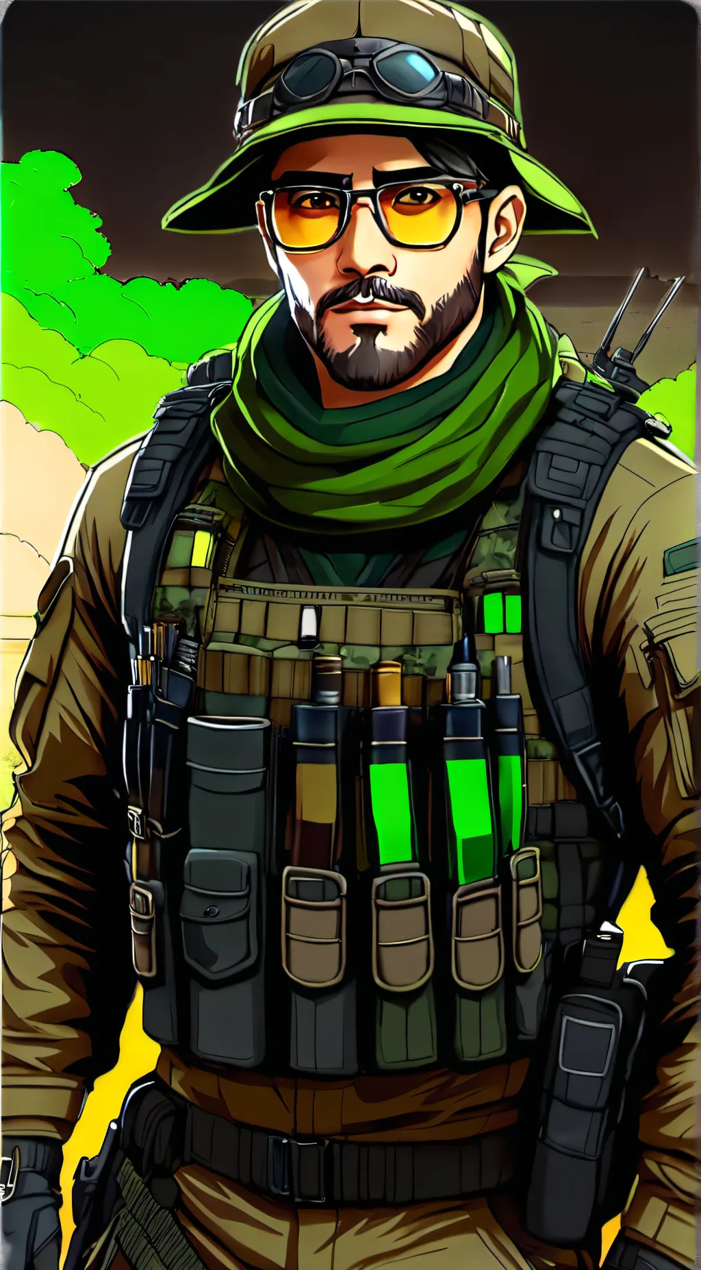 ai character: Sierra 1 Anders. background