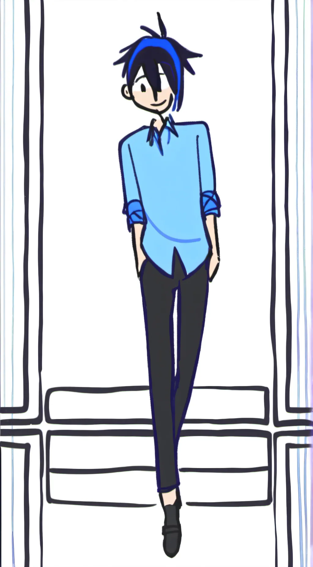 ai character: creeper games twin background