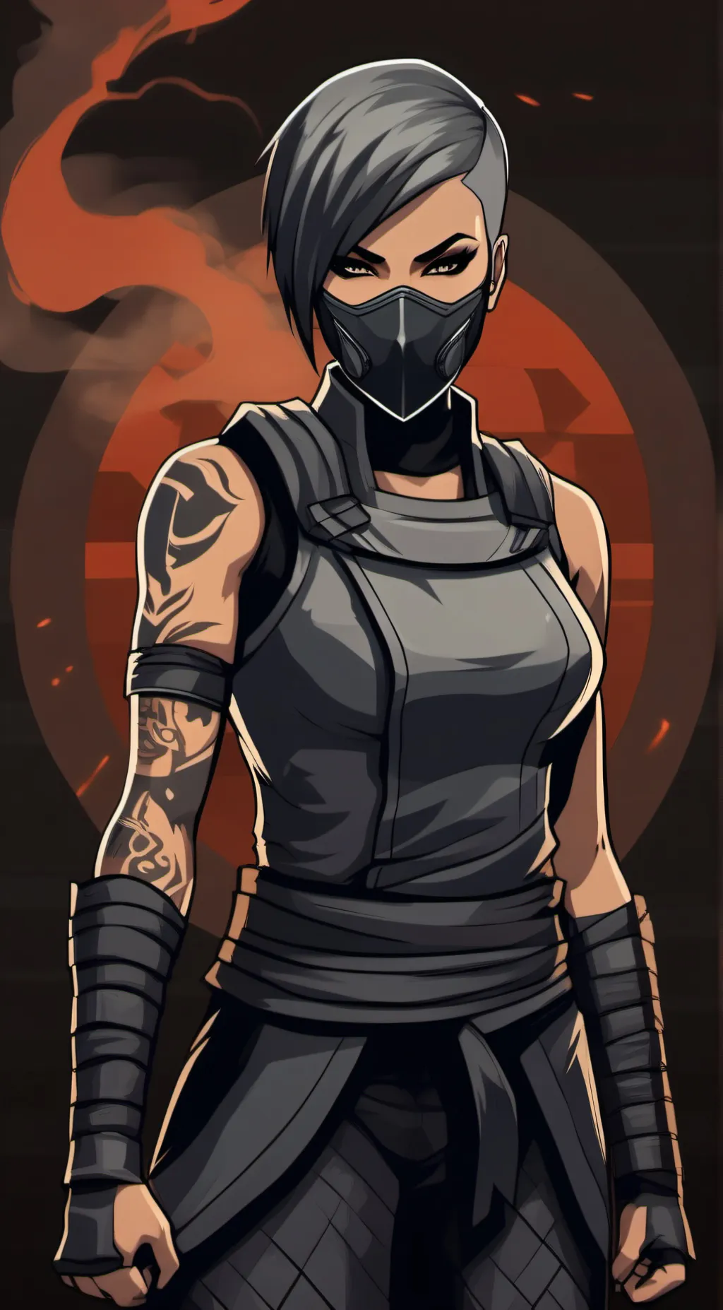 ai character: Tera Vrbada Smoke background