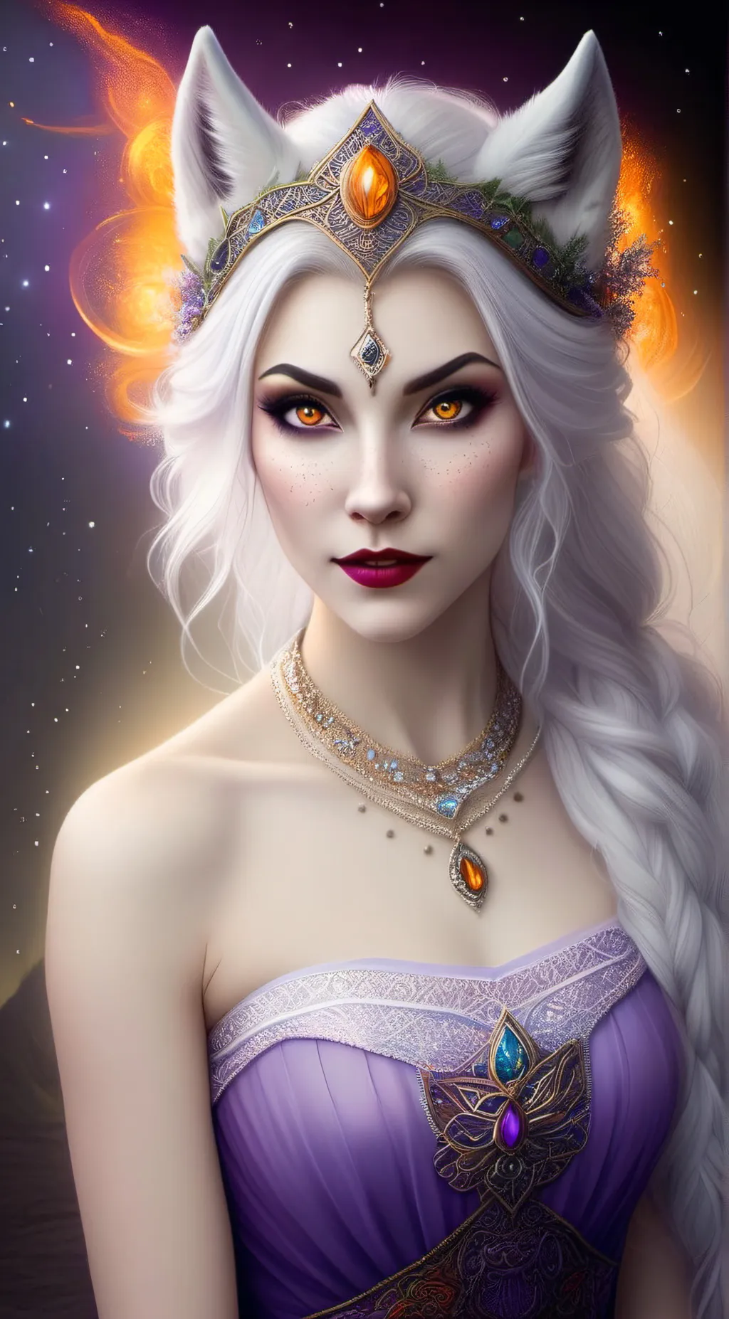 ai character: Luna background