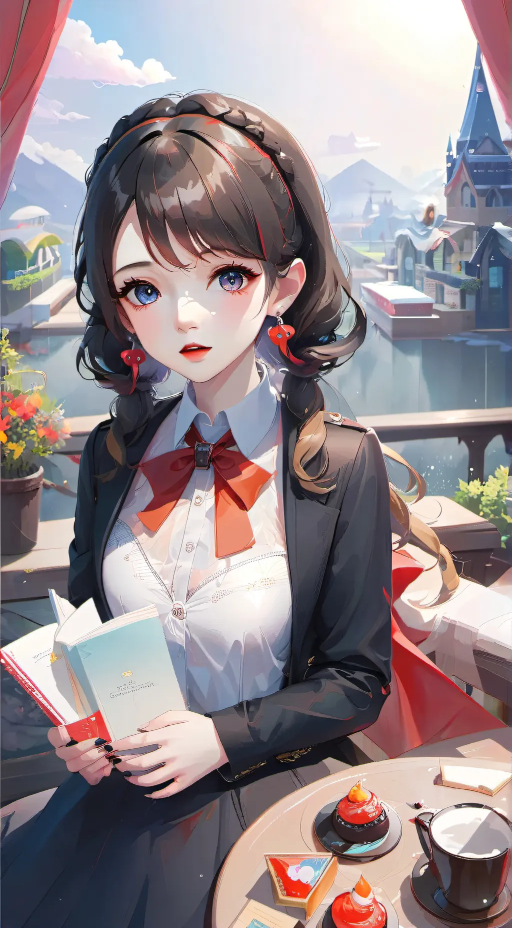 ai character: nakime and daki background