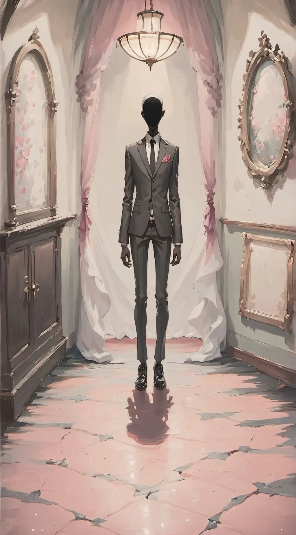 ai character: þłæƙĥűm background