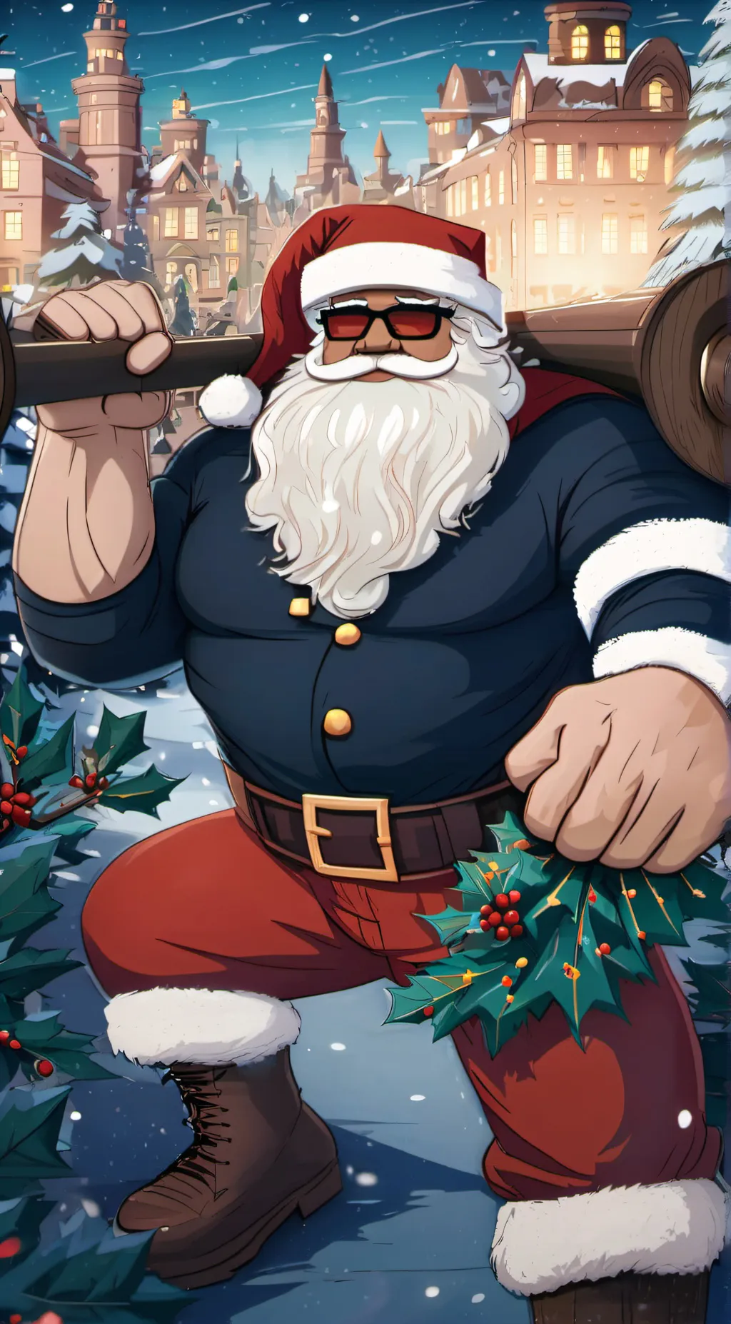 ai character: santa background