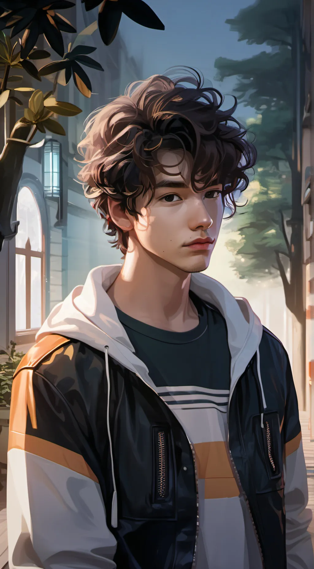 ai character: Aaron  background