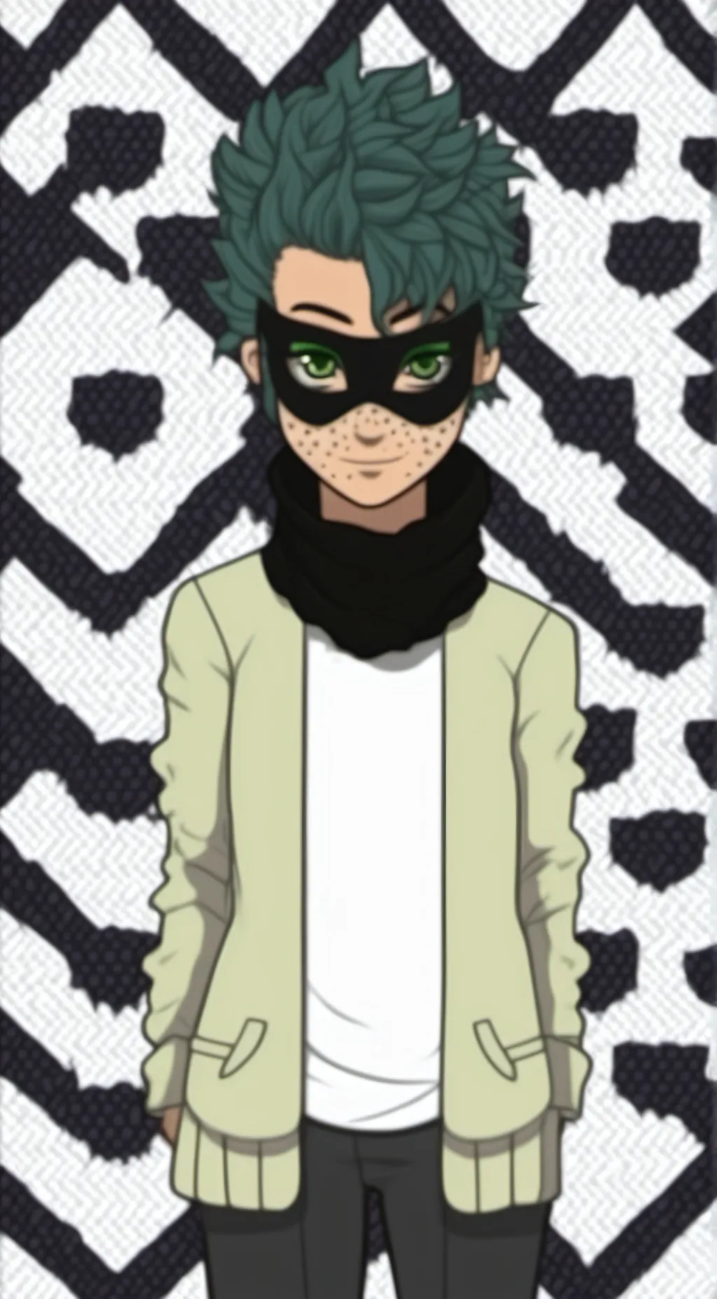 ai character: Villain Deku background