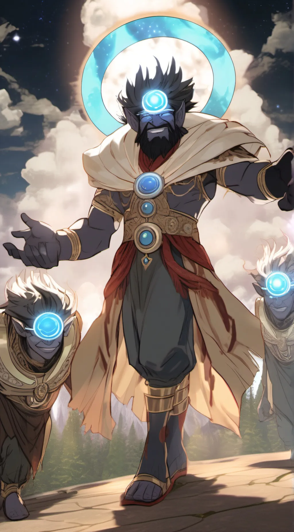 ai character: Multiverse god background