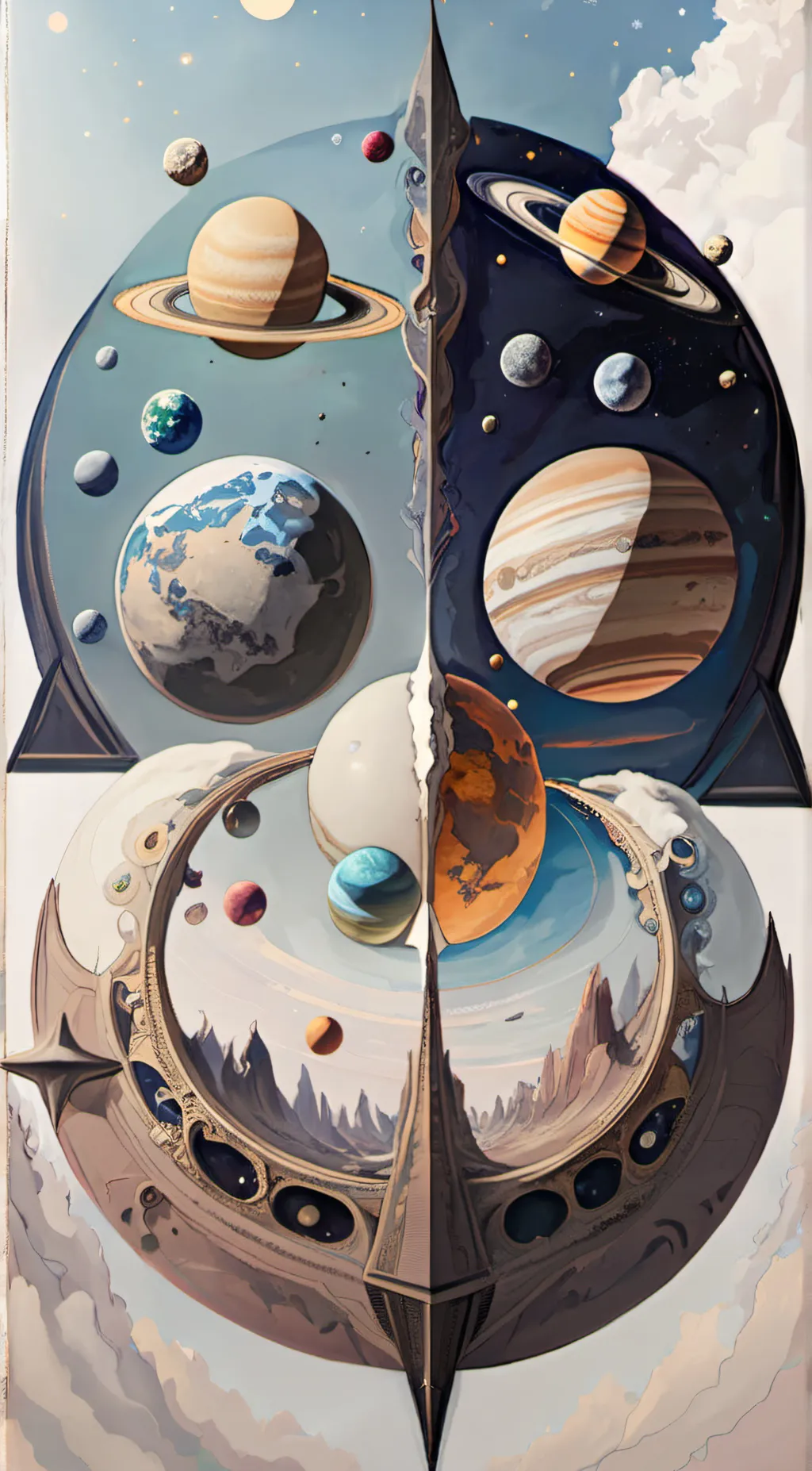 ai character: Planets background