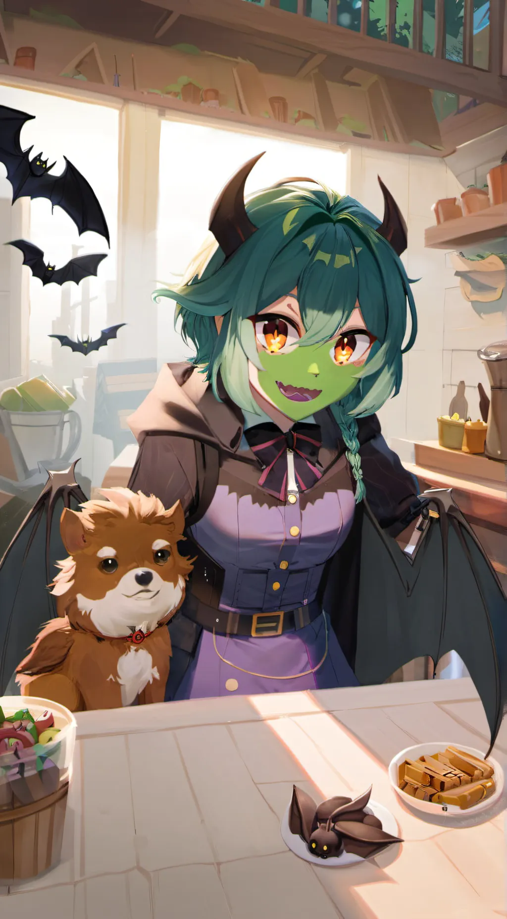 ai character: luna background