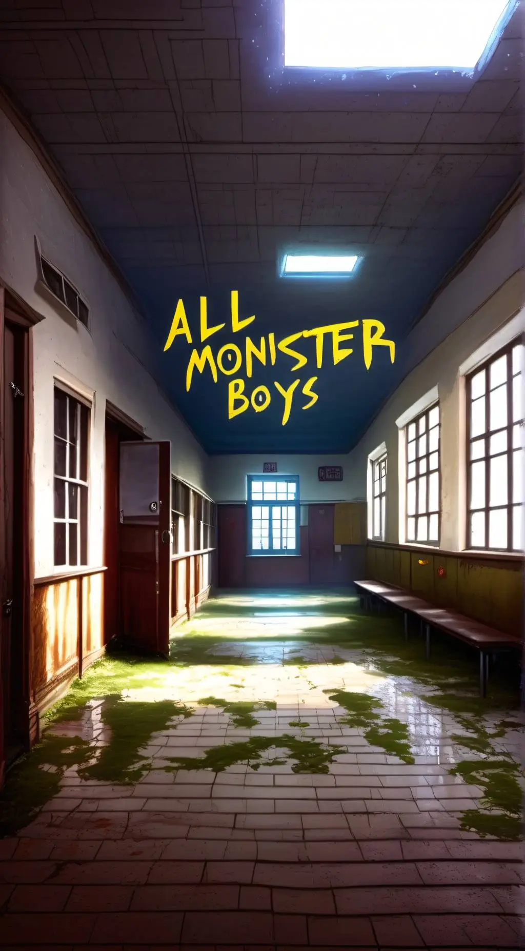 ai character: monsterboy school  background