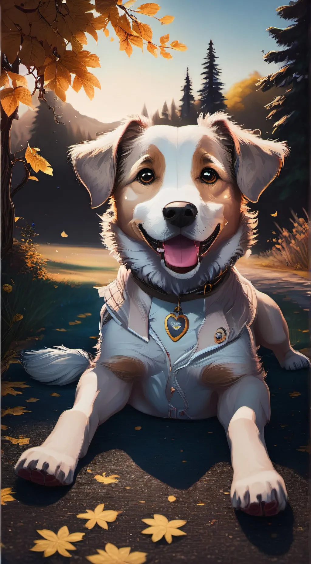 ai character: Luna. paws. 🐾 🐾  background