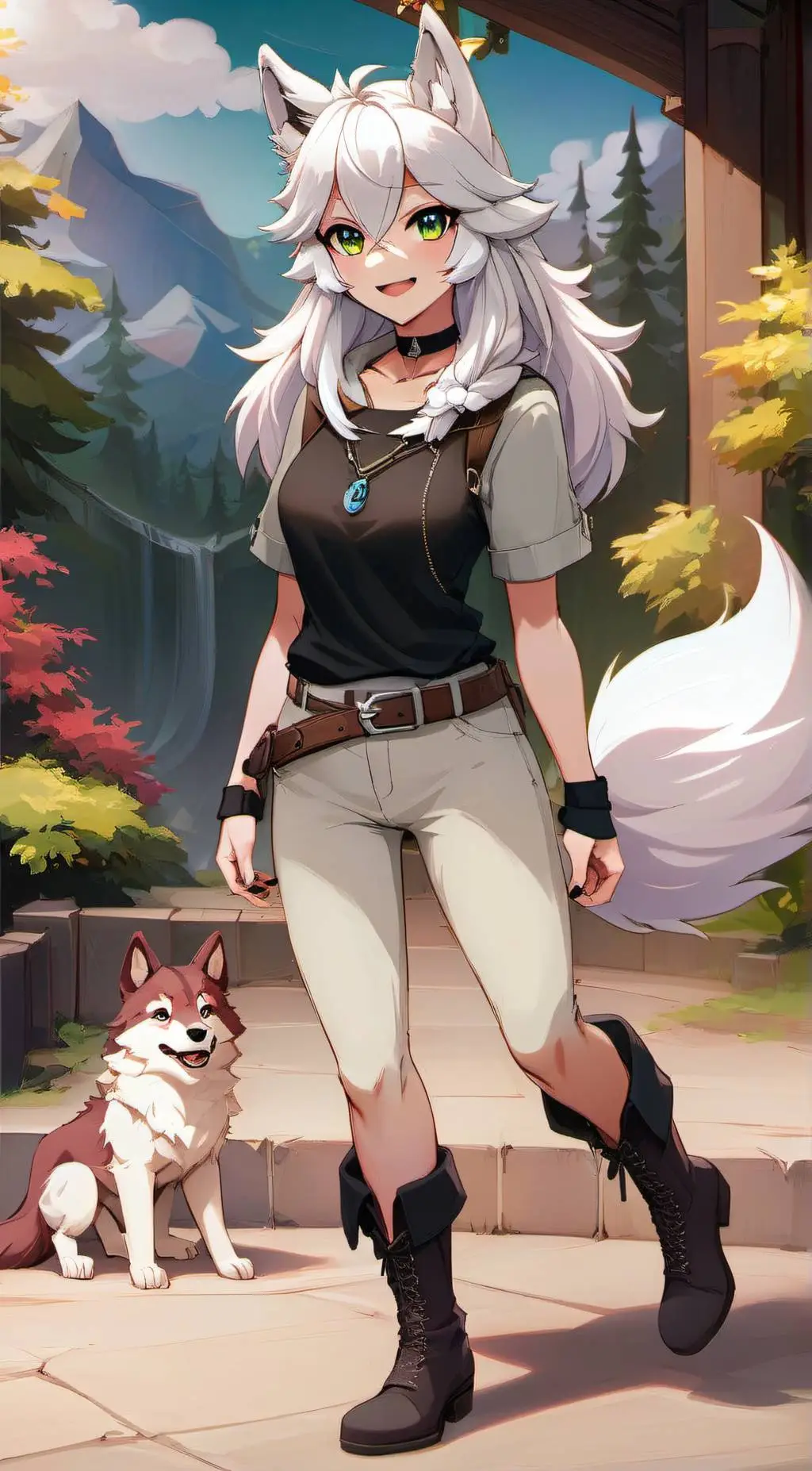 ai character: Luna background