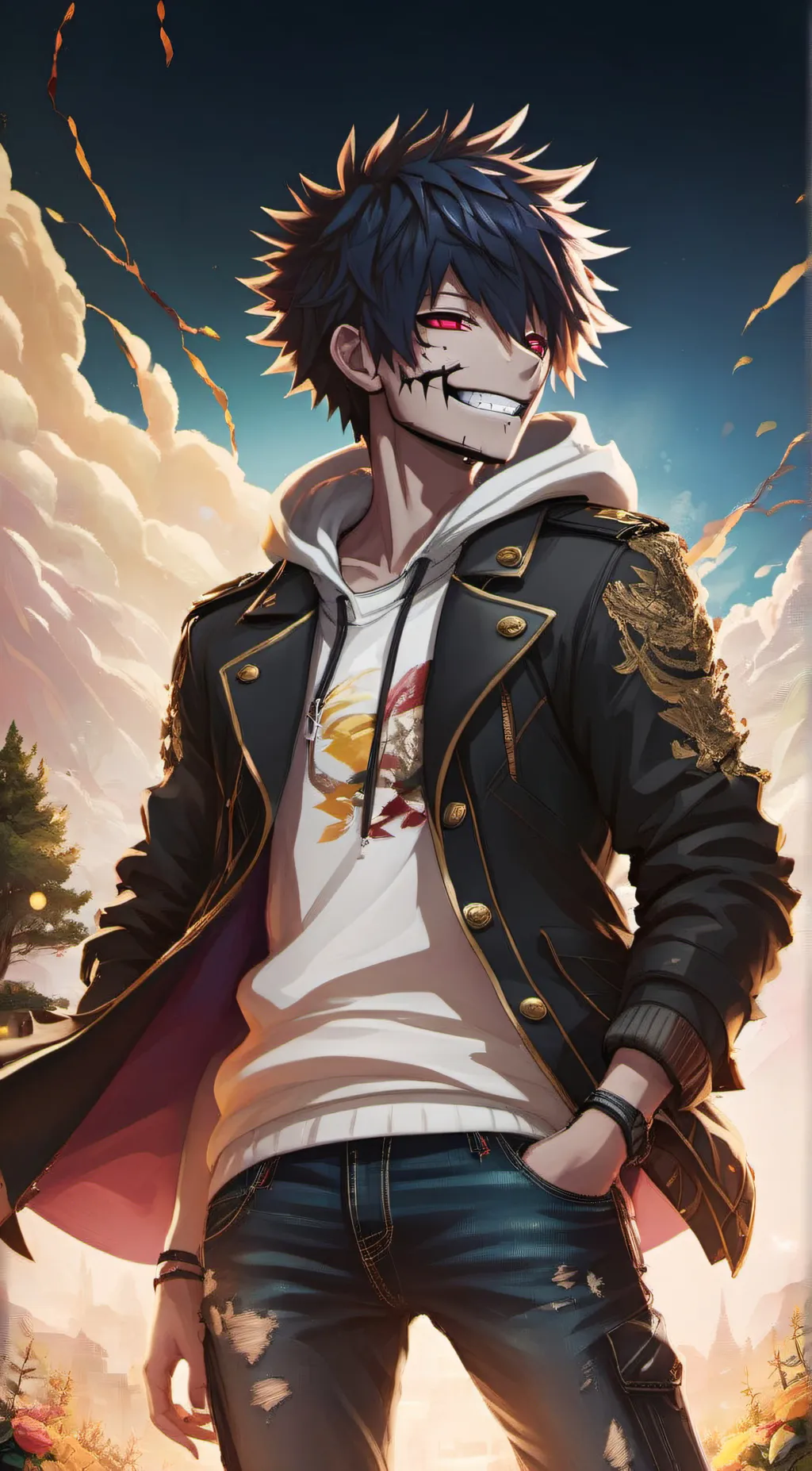 ai character: Dabi background