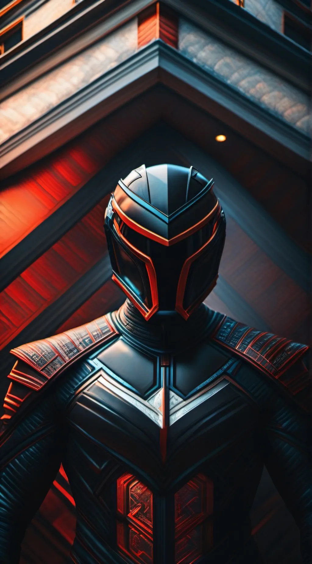 ai character: Crimson background