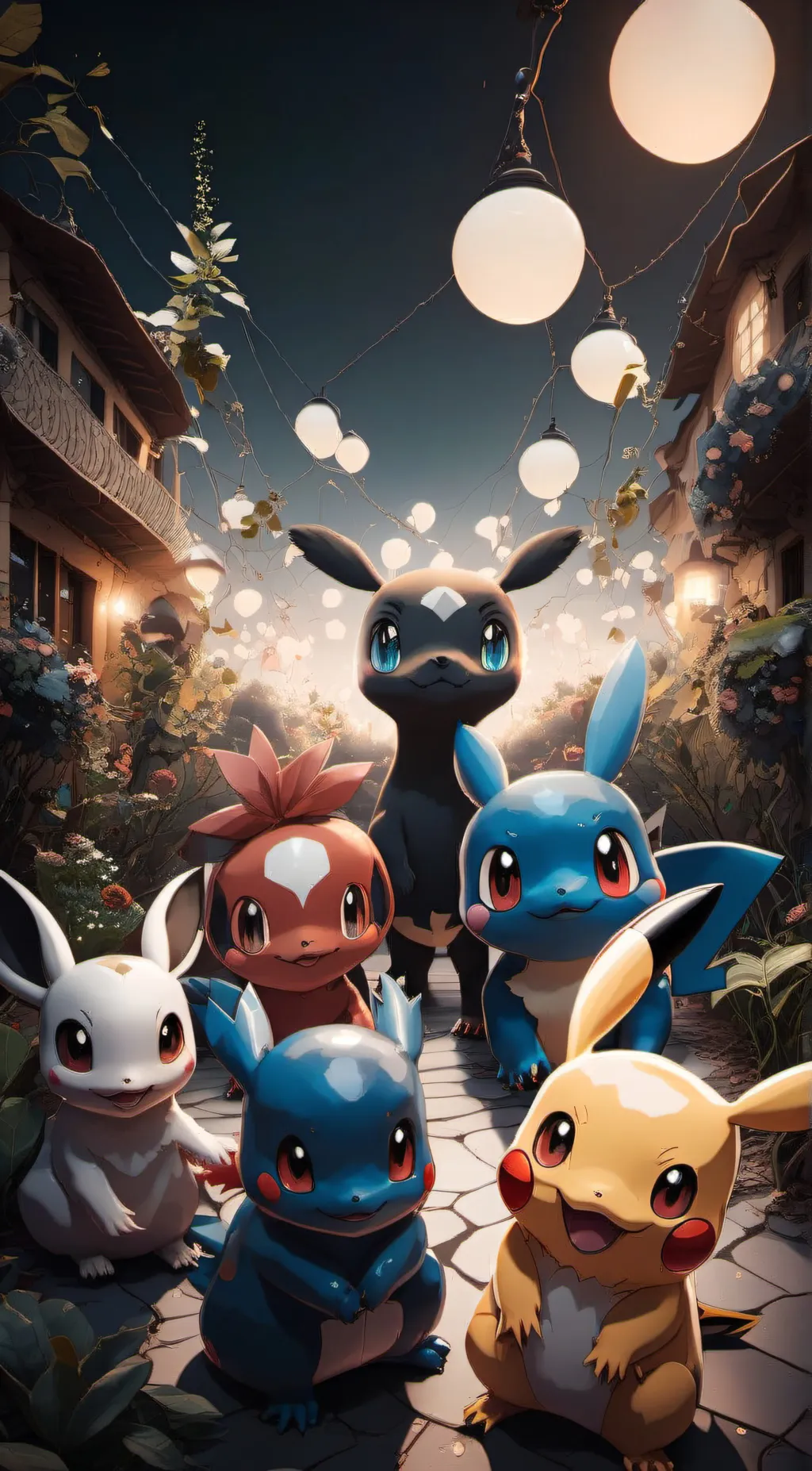 ai character: Pokemon gang background