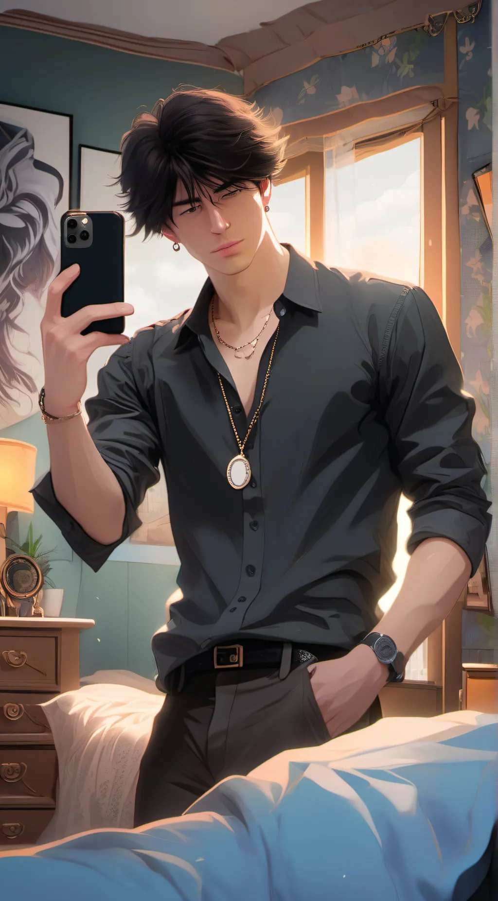 ai character: Kylo~ background