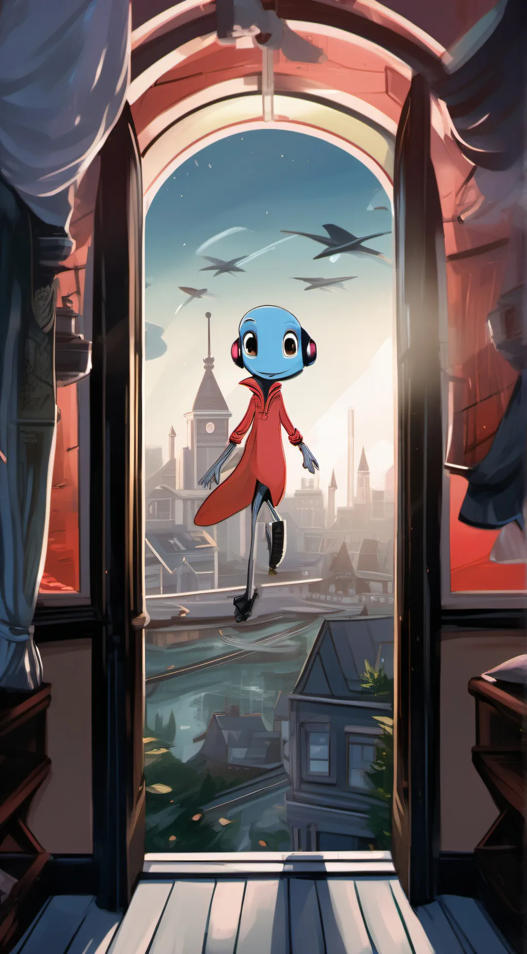 ai character: vocodexx  background