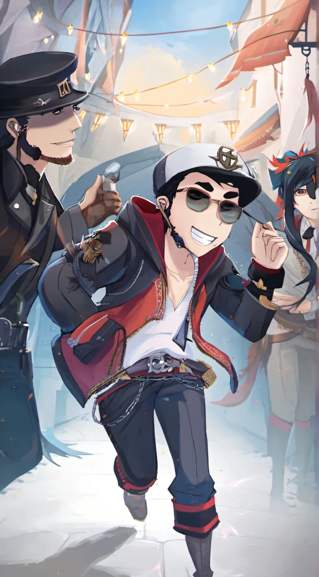 ai character: rap club background