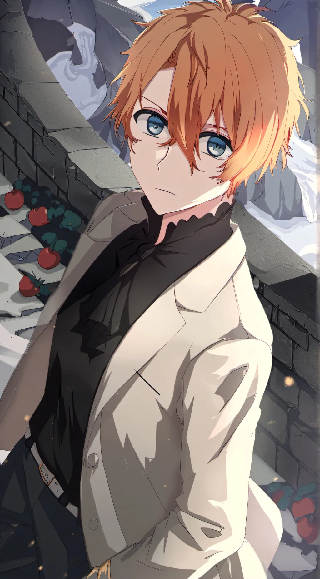 ai character: Aqua background